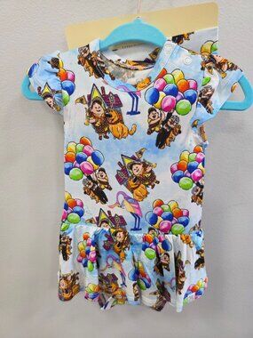 Up & Away Bamboo Twirl Bodysuit with Matching Headband